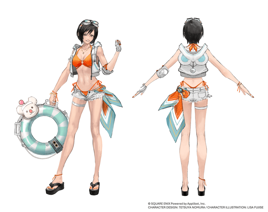 Images 1-2: Designs that focus on a rugged beauty. Image 3: A costume that incorporates modern fashion elements, like platform sandals and the way the vest is worn.